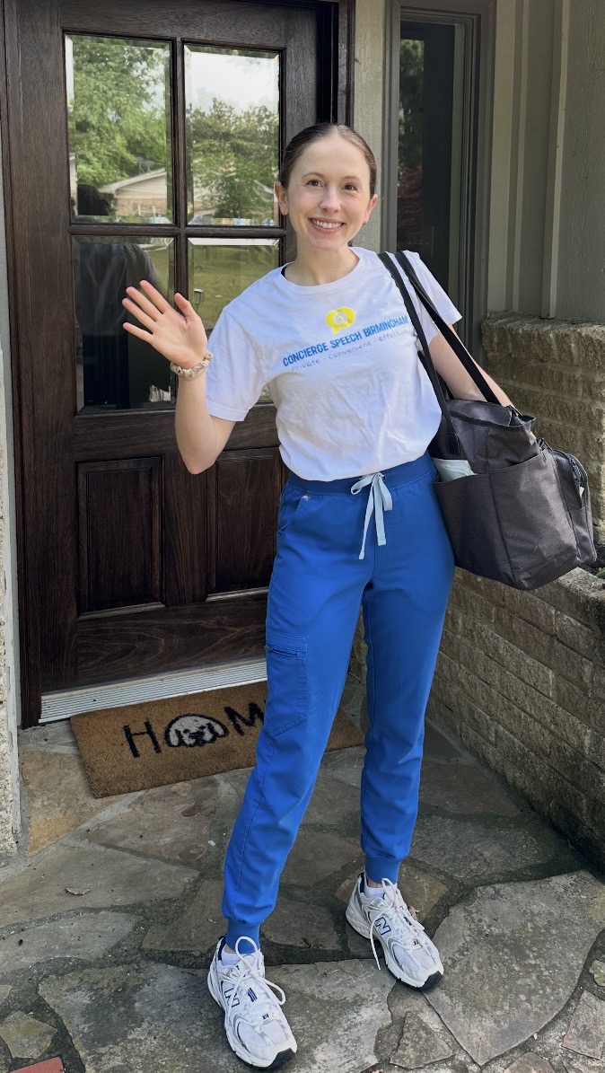 Speech-language pathologist providing in-home therapy in Birmingham